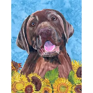 Carolines Treasures  Labrador Flag Garden Size