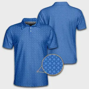 Hidden Birdie Golf Polo Shirt Funny Golf Pattern Shirt
