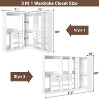 3 Sets (10 Shelves+Suitcase Storage+Corner)