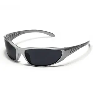 Y2K Silver Hollowed Out Sunglasses for Men & Women, Futuristic Tech Aesthetic Eyewear, Hot Girl Trendy Hollow Frame, Metallic Silver Stylish Design, Lightweight Statement Shades, Street Party Daily Summer Fashion Wear summerwins