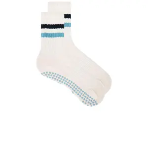 Souls. Retro Grips Socks in Blue Retro