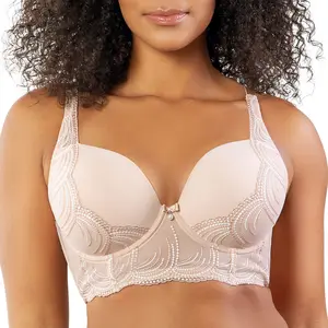 PARFAIT Pearl P6091 Women's Longline Plunge Full Busted Bra