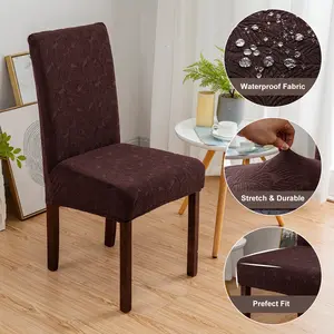 Removable Washable Dining Chair Covers, Stretch Spandex Slipcovers for Parsons Chairs, Anti-Dust Seat Protector for Kitchen Wedding Party