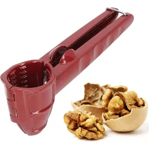 Nutcracker Tool, Heavy Duty Pecan Walnut Plier Opener Tool with Non Slip Handle Aluminum Multifunctional Nut Shell Breaker for Walnut Nuts Chestnut Melon Seeds, Handheld Walnut Clip Kitchen Utensil