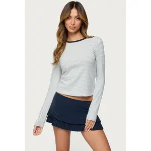 Brianna Striped Long Sleeve T Shirt