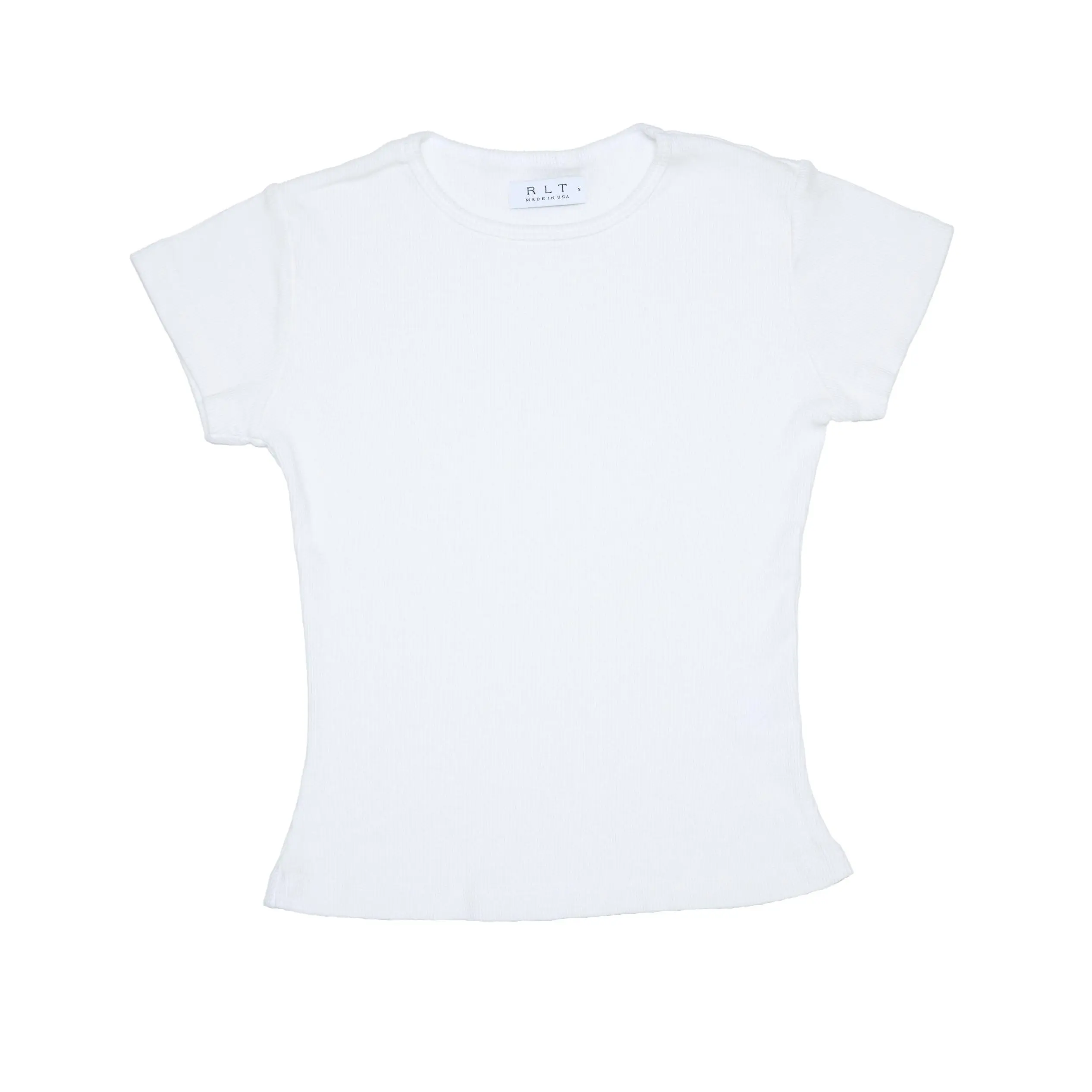 RLT RIBBED TEE - WHITE