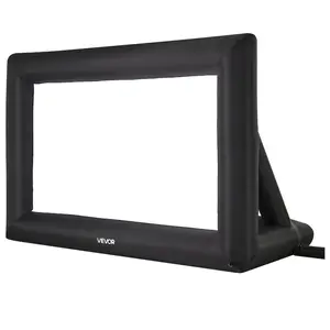 16FT Inflatable Projector Screen, Inflatable Movie Screen Outdoor with 250W Air Blower Projector Screen Oxford Fabric Material Blow Up Screen for Outdoor Backyard, Home Theater, Theme Party