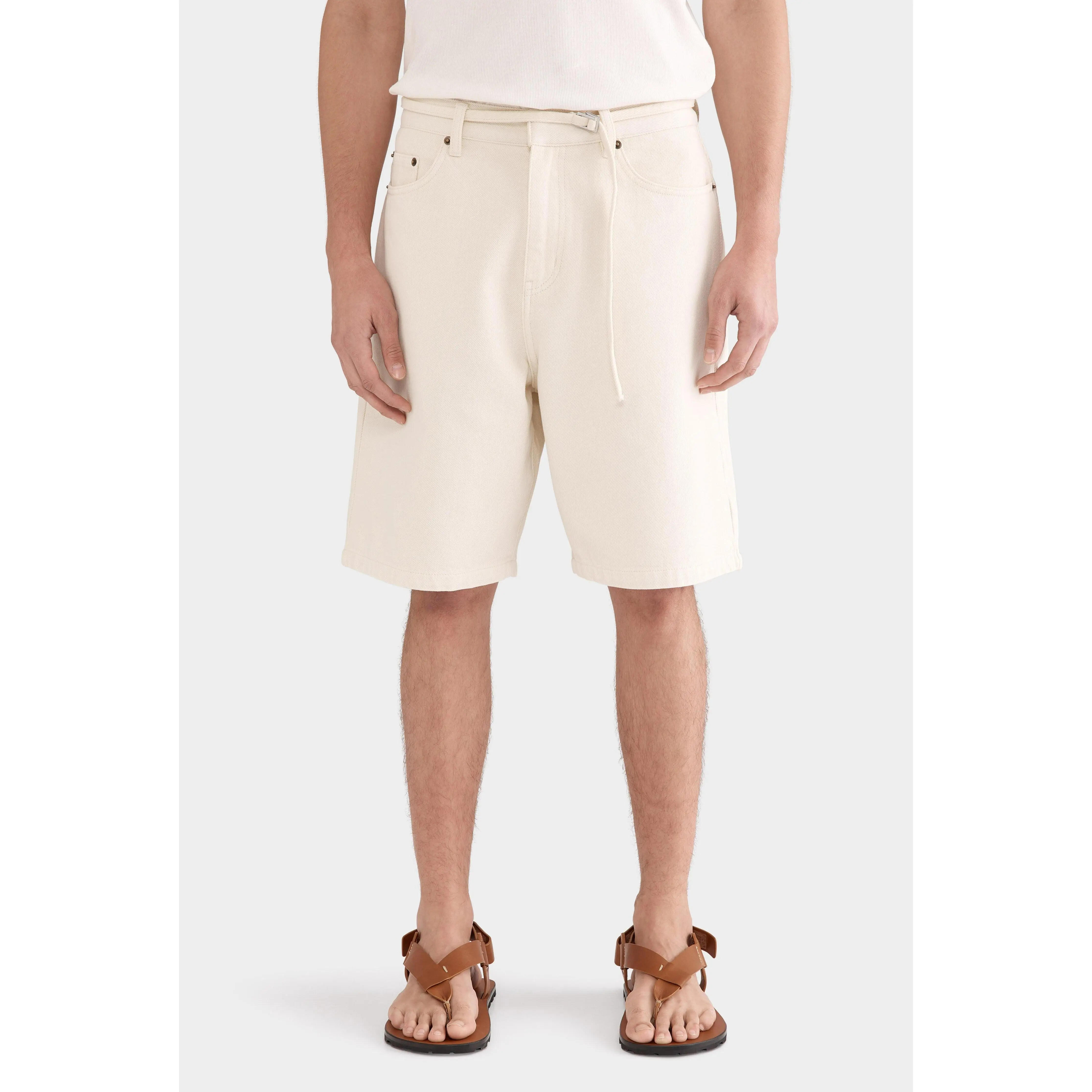 Denim Bermuda Short - Cream