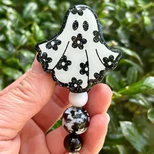 Flower Ghost Badge Reel