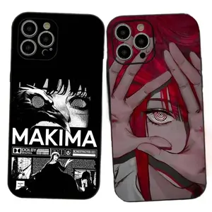 Cool Makima Chainsaw Man Phone Cases for IPhone 17 16 15 14 13 Promax Pro Air  TPU Soft Skin-friendly Shockproof Protective Cover Protection
