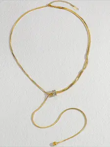 European and American Style Stainless Steel Chain Necklace, with Outstanding Texture and High-end Appearance, Suitable for Pairing with Trendy Street Wear, Not Easy To Oxidize and Fade, Suitable for Daily Wear and Holiday Gift Giving