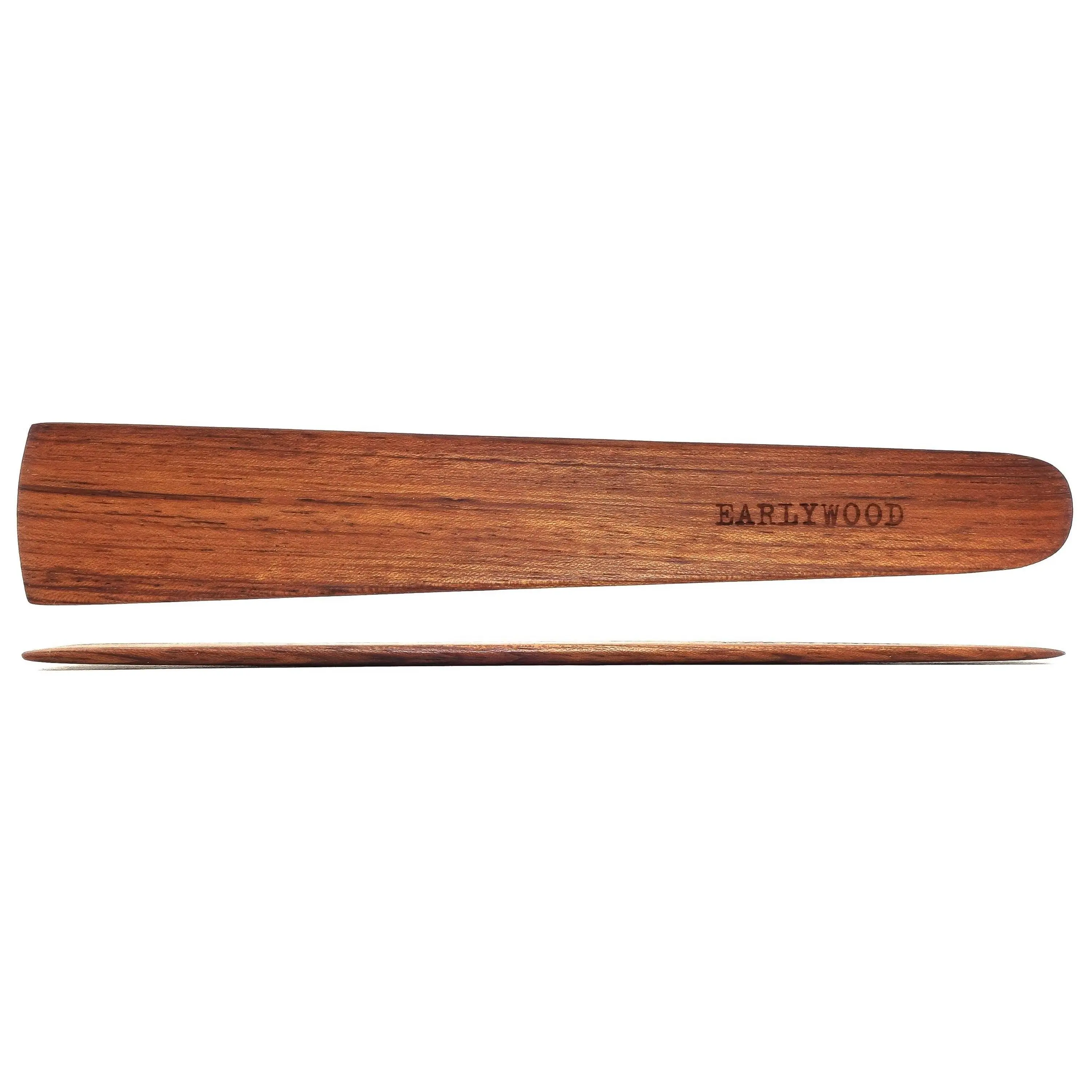 Wooden Small Flat Sauté Spatula for Nonstick Pans
