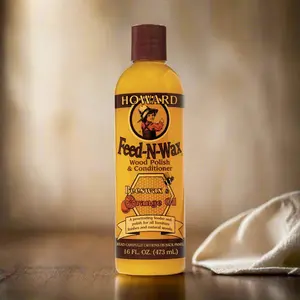 Feed-N-Wax Wood Polish & Conditioner - Polishes all wood surfaces to a soft luster with a protective coating of Carnauba Wax and Beeswax Household & Kitchen