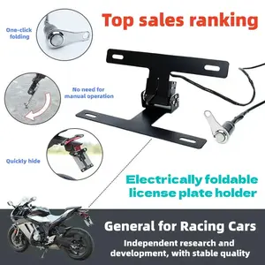 For Yamaha MT-10  License Plate Premium Adjustable License Plate Button Switch Effortless Contro License Plate Bracket Frame