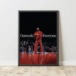 Michael Jordan Poster - Outwork Everyone