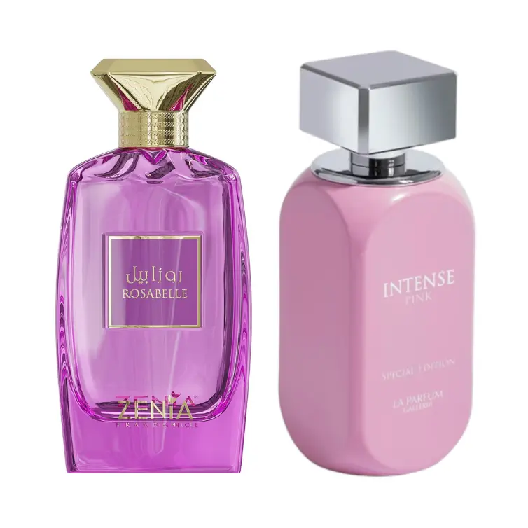 (2pc Pretty in Pink Bundle Pack) Rosabelle by Zenia + Intense Pink by LPG EDP Spray, 3.4oz