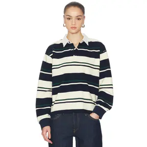 LIONESS Preppy Jersey Top in Midnight Stripe