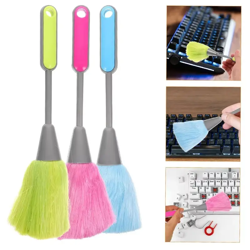 6pcs Mini Duster for Desk and Office Small Microfiber Cleaning Tool Dusters for Keyboard Laptop Photo Frames and Books Handy Microfiber Duster for Quick Office