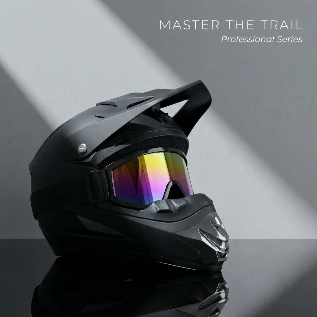 Unisex Offroad Motocross Dirt Bike Full Face Helmet - DOT FMVSS 218 Certified, ABS & EPS Foam, Adjustable Airflow, Black, Approx.1.5 kg, W/ Goggles, Gloves, Face Shield, for Trail Riding, ATV UTV Outdoor Riding