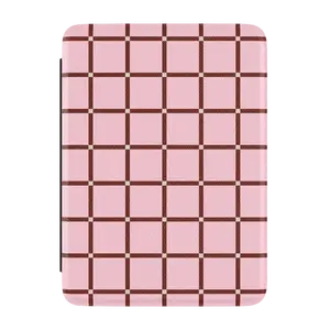 Casely Kindle Case | Uptown Gridlock | Pink Checkerboard