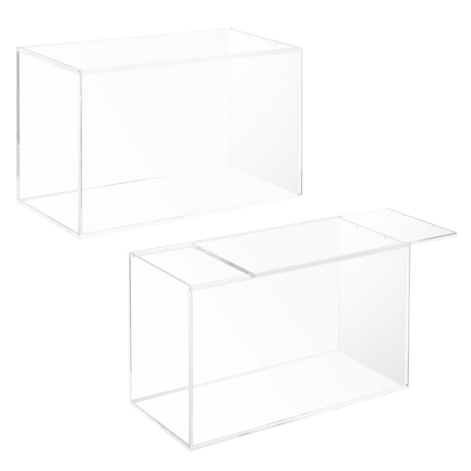 Acrylic Display Case For Booster Bundle PKMN TCG ETB Trading Graded Game Cards Stackable Storage Organizer Case Protector, Clear Magnetic Lid PKMN Booster Bundle Anime Cards Box Display Holder