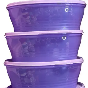 Tazon Pequena Morado Compact Purple Storage Container for Small Items Versatile Home Office Use Maintain Freshness