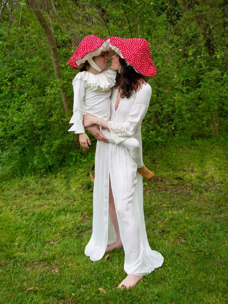 Toadstool Mushroom Hat for Adults, Halloween Costume