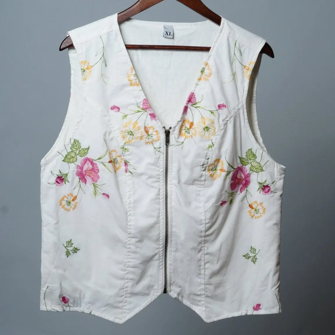 Upcycled Tablecloth Vest