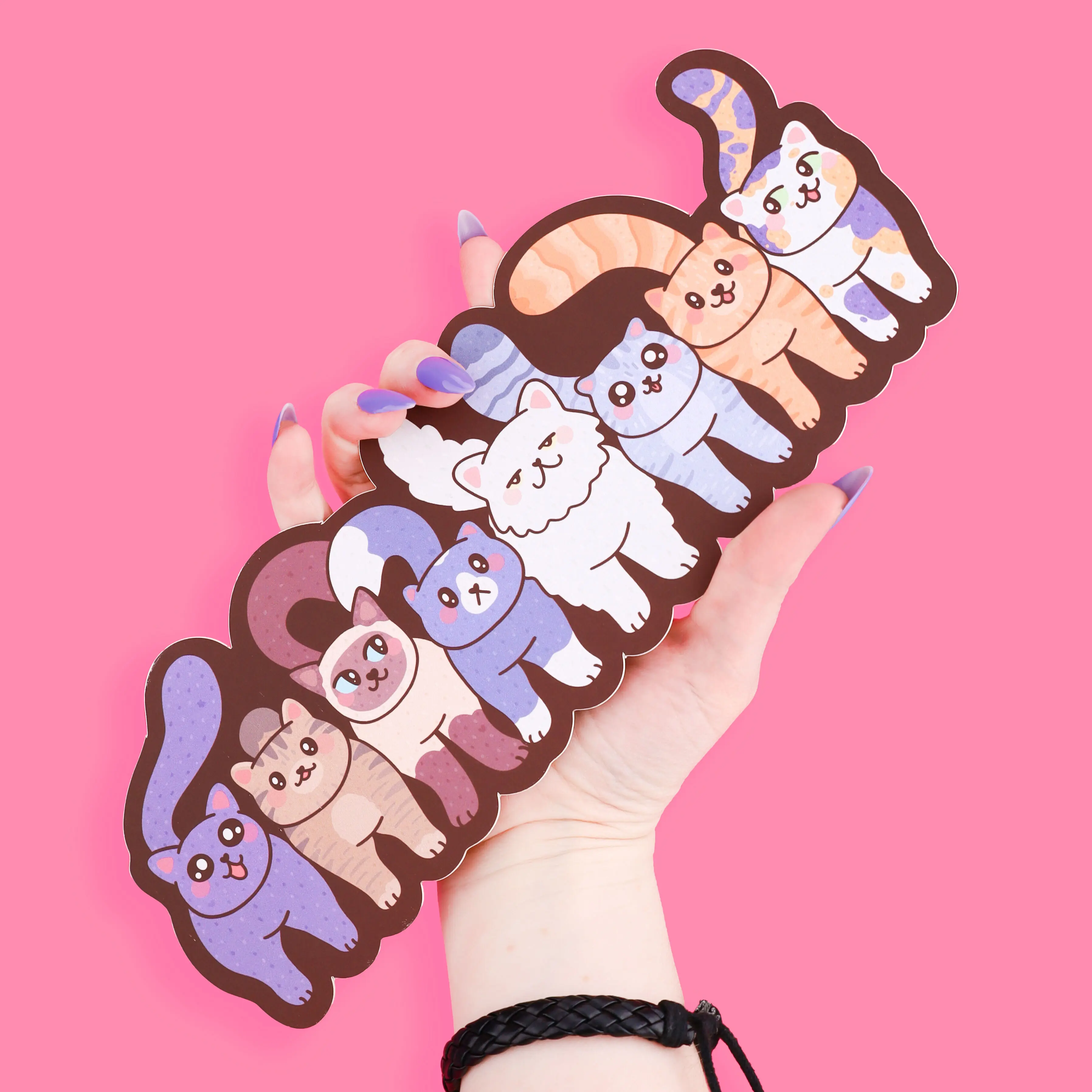 Cat Butts Jumbo Long Bookmark for Textbooks and Bookish Gifts