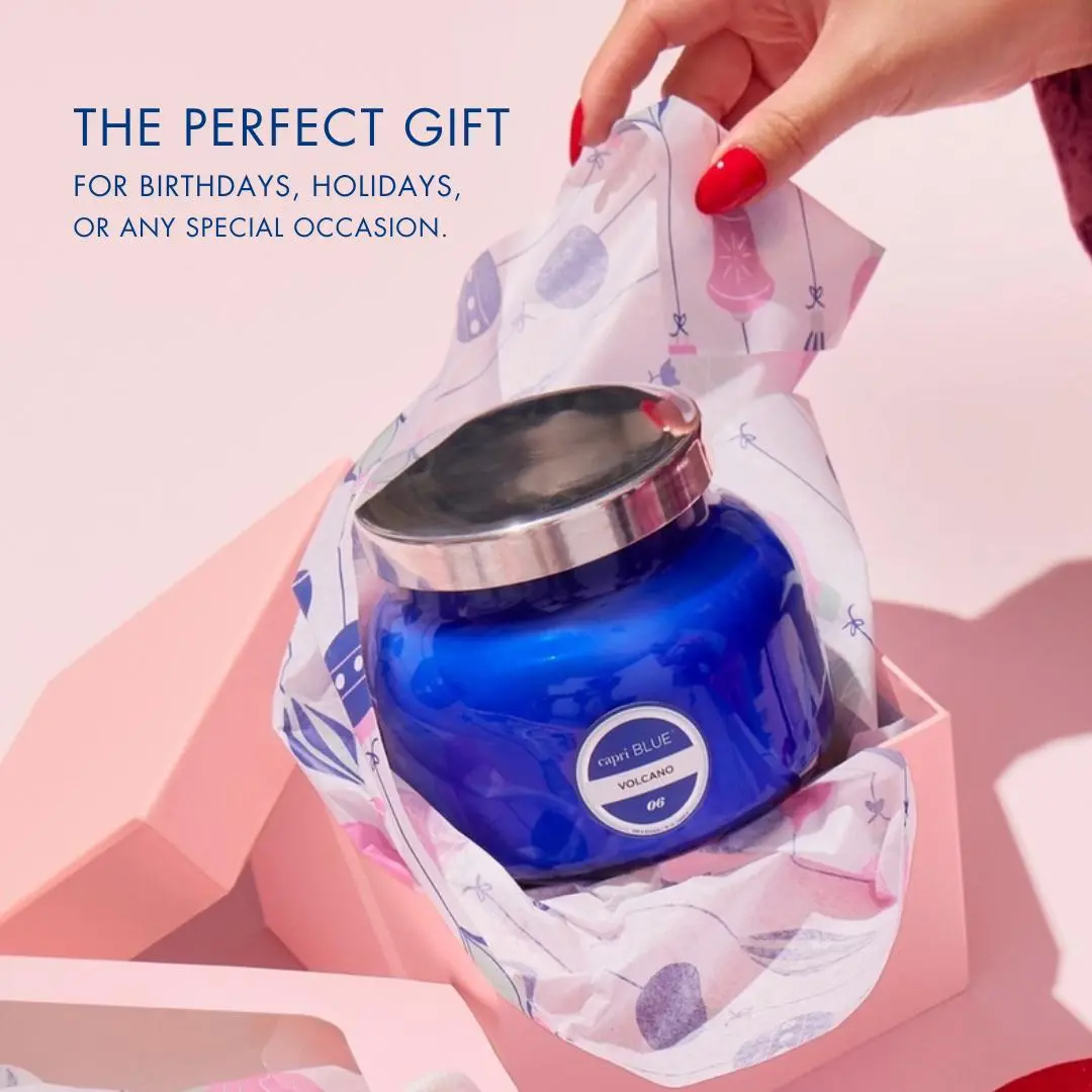 [Save More] Pack of 2 - Capri Blue Volcano Scented Candles, Long Burning 85 Hours, Sugared Citrus & Fruit Aroma, Luxury Home Decor & Gift Set