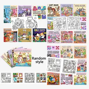 1/3/5/10 Random Adult Coloring Books, various styles, clear lines, easy to color, including a variety of patterns and scenes, relaxing, entertaining, artistic creation, enhancing creativity, and making a perfect gift.