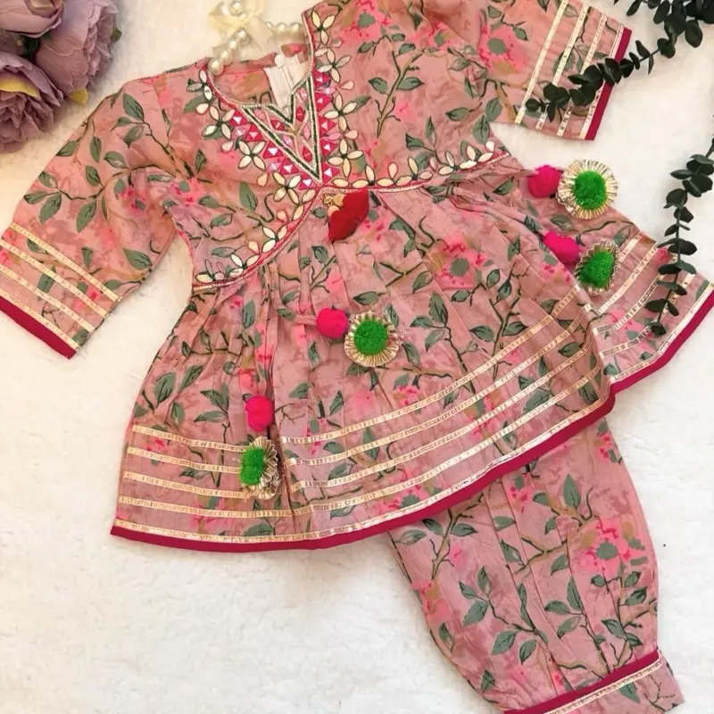 Girls Breathable Cotton 2pc Shalwar