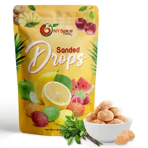 NY SPICE SHOP Sassafras Sanded Candy Drops  -  Old Fashioned Sanded Drops - Fresh Delicious Bulk Candy - Sanded Retro Hard Candy Sugar Snack Sweet Bonbon