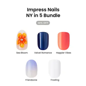Impress Press-On Nails Bundle - NY in 5