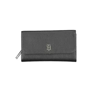 Tommy Hilfiger Black Polyurethane Wallet