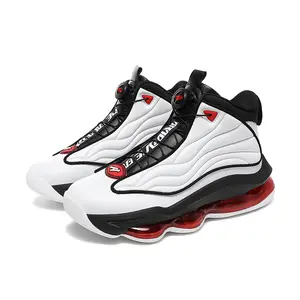 New men’s shoes: high-top practical basketball sneakers featuring a rotating buckle and cushioning; trendy athletic shoes designed for teenagers with a stylish mid-top design that offers both comfort and support.