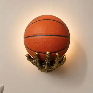 1 Count Cyberpunk Robot Hand Basketball Holder, Robotic hand grips basketball firmly, Wall mounted saves floor space, Adds cyberpunk vibe to any room outdoorfun