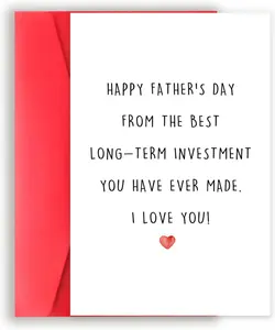 Fathers Day Card for Dad,Funny Fathers Day  from Son Daughter,From  Long-Term Investment