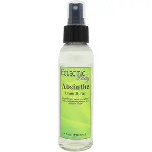 Absinthe Linen and Sheet Spray - No Artificial Colors, Parabens, or Preservatives - Long-Lasting Scent for Bed, Fabric & Pillow