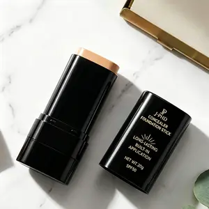2-in-1 Lightweight Concealer & Foundation Stick with SPF50, Buildable Coverage, Sun Protection, Sweat-Resistant Long-Lasting Formula, Travel-Friendly, Blendable, Multiple Shades, Double-Layer Matte Air Cushion BB Cream Strobe Dewy Skin Tint, Blend