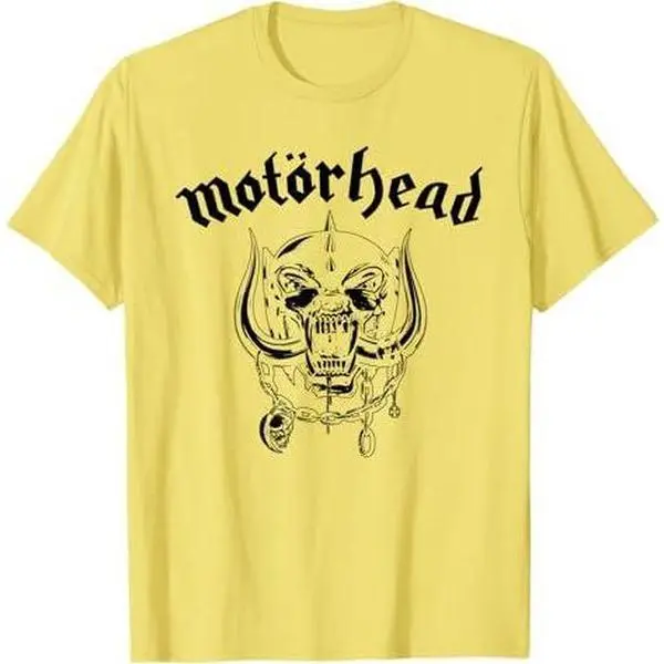Motörhead – Flat Warpig Black On Lemon T-Shirt
