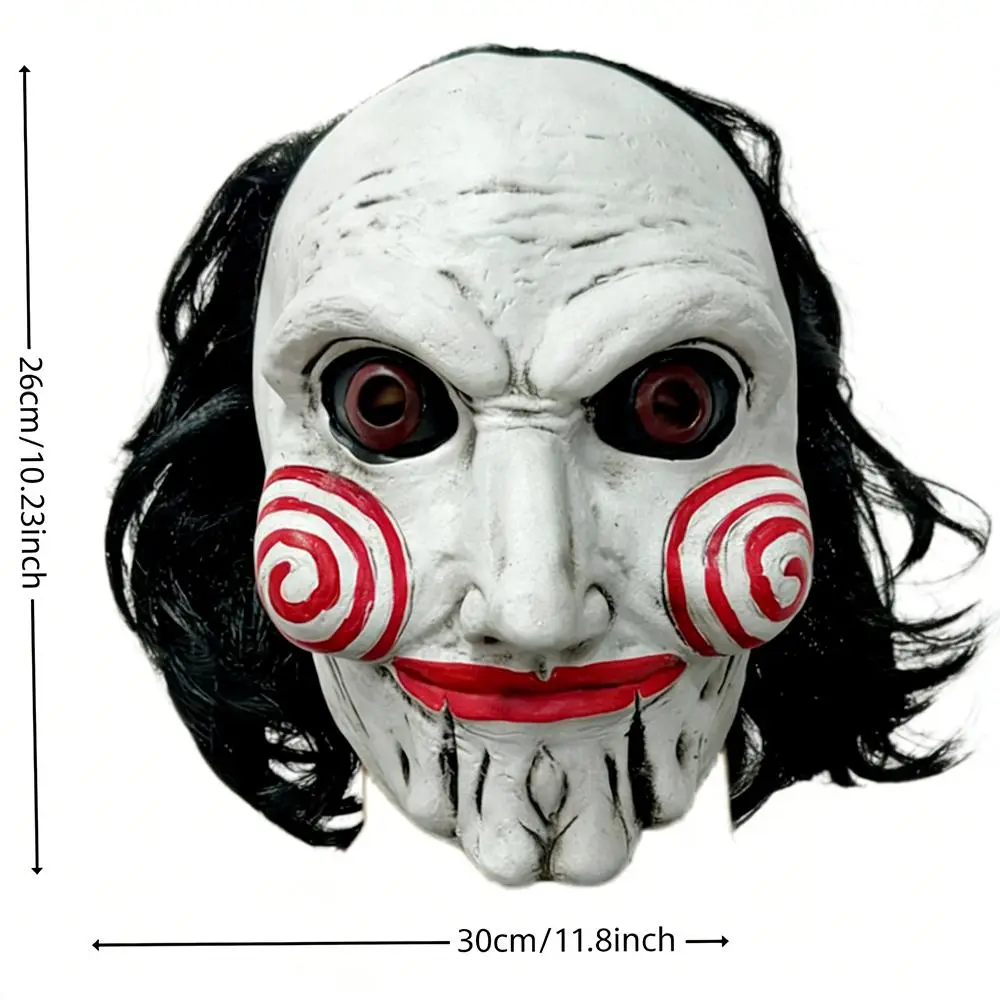 Delta Force Kai Silva Full-Face Latex Rubber Cosplay Mask - Billy Chainsaw Killer Adult Full Face Helmet, 1 Size Halloween Party Costume Prop, Face Mask, One Size