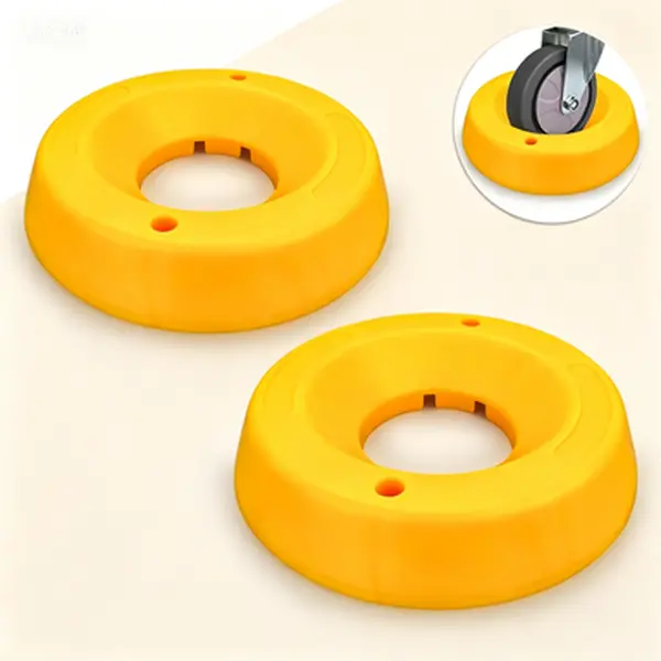 Heavy Duty 2-Pack Wheel Chocks for Travel Trailers, 8.03x8.03x2.5in UV-Resistant Anti-Ultraviolet Material, 10oz Easy-to-Store Transportable Caster Stoppers to Prevent Accidents for Cargo Camper RV Trailer Jack Boat Winterizing Kit