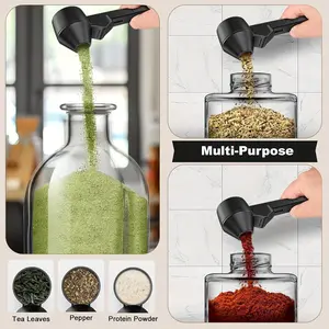 Coffee Scoop with Precision Measuring Cup, Multi-Functional Coffee Spoon and Funnel, Ideal for Grinding Coffee, Protein Powder, Tea