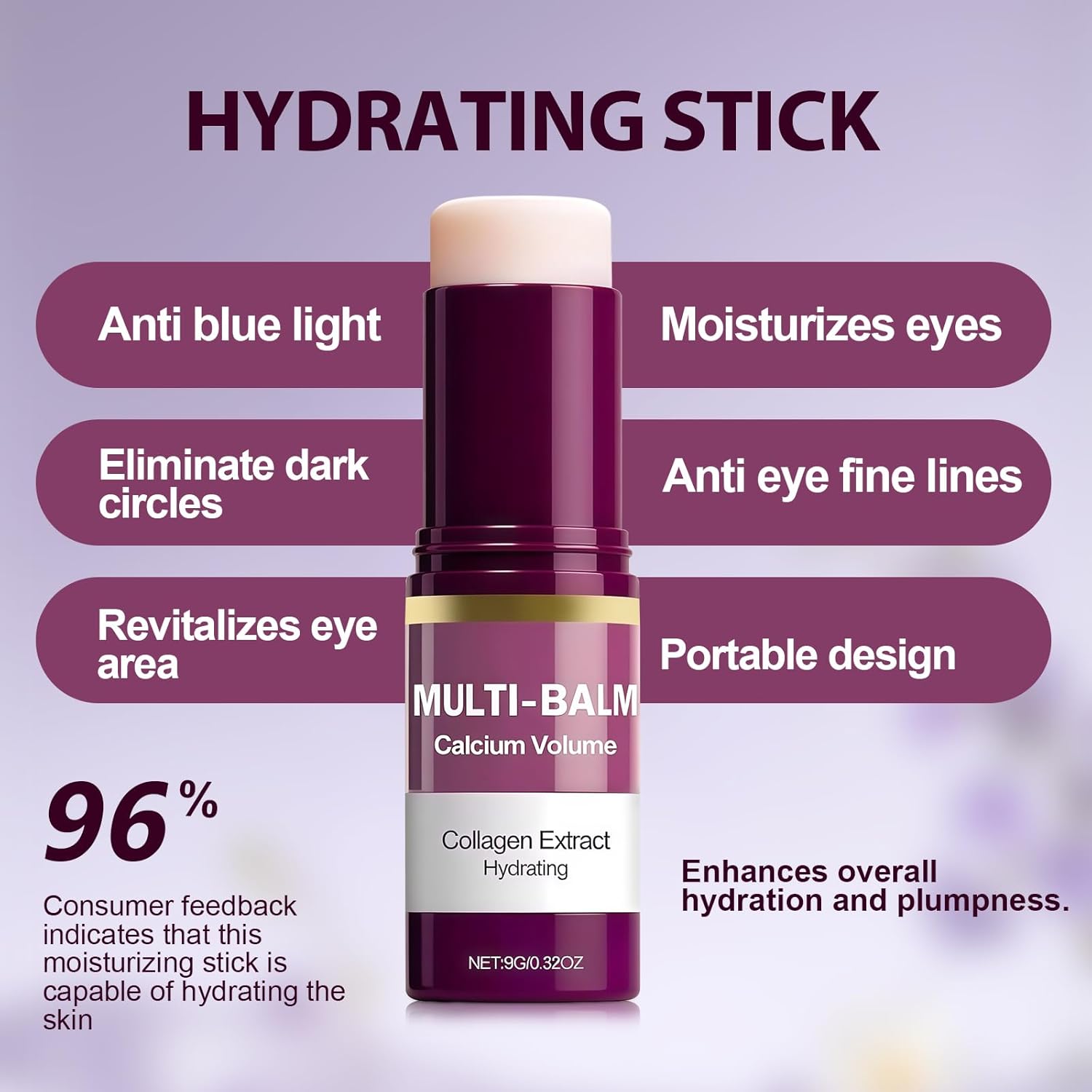 Calcium Multi Balm Stick, Calcium Volume Multi Balm, Korean Collagen Moisturing Stick, Firming & Moisturizing, Korean Skincare, Anti-Wrinkle, Hydrating, Lifting Cream for Eyes, Face & Neck Calcium Multi Balm Stick, Calcium Volume Multi Balm, Korean Collagen Moisturing Stick, Firming & Moisturizing, Korean Skincare, Anti-Wrinkle, Hydrating, Lifting Cream for Eyes, Face & Neck