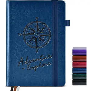 Lined Journal Notebook for Women Men, 160 Pages, A5 Hardcover  Leather Journaling Notebooks for Work, School, Note Taking, Travel,  Study, Daily Diary for Writing 5.8"x8.5" (Navy)