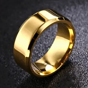 Fashionable and popular minimalist men's tungsten ring in stainless steel for everyday wear, holiday jewelry gift for stylish look