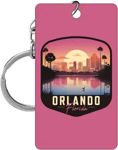 Orlando Florida Design Souvenir Keychain