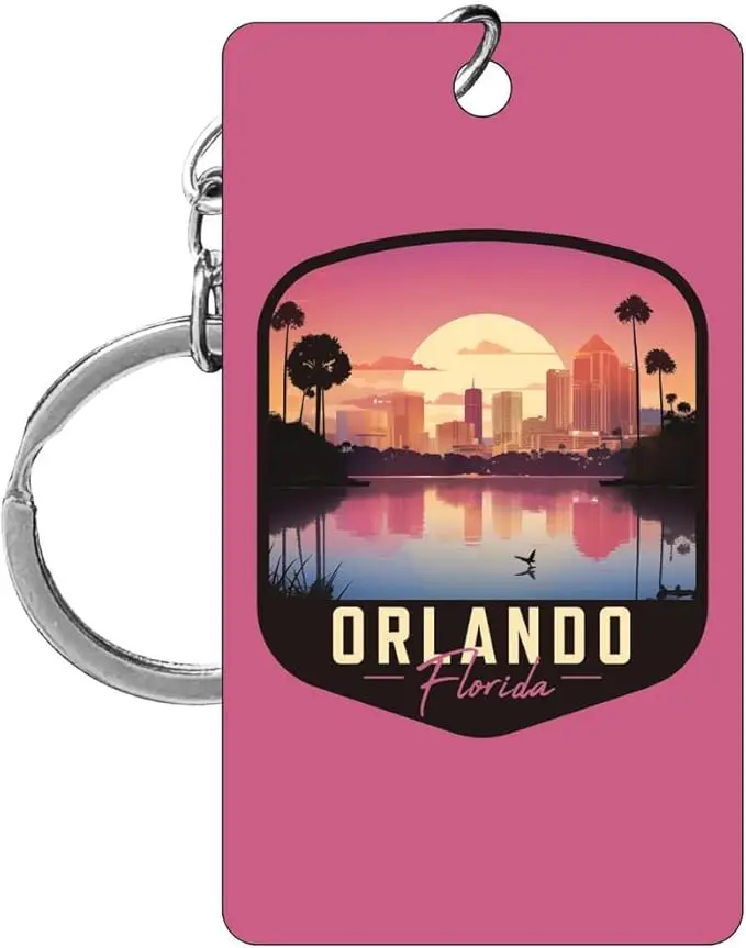 Orlando Florida Design Souvenir Keychain