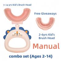 pink Manual toothbrush